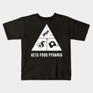Keto Food Pyramid Kids T-Shirt